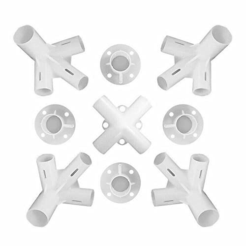 Lioaeust 9 Stück Pavillonverbinder, Pavillon-Ersatzteile, Ersatzteile, Füße, Eck-Mittelverbinder, Zubehör für Pavillon, Markisen, Zelt