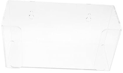 TOPPERFUN Acrylic Storage Box Wall Mount Tissue Box Holder Modern Mask Glove Rack