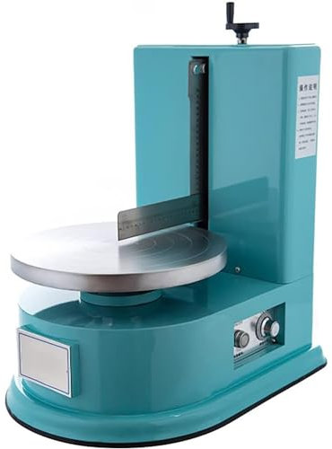 Qiang Electric Cake Turntable Cream Cake Decorating Coating Machine Automatic Cake Icing Machine Cake Smoother Machine 4-12 inch Adjustable Speed Baking Birthday Cake Tools,Blue
