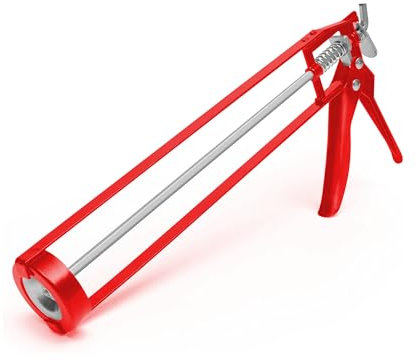 Pistola per presellatura a scheletro per cartucce di silicone, strumento per sigillante, ideale per sigillanti in bagno, pistola per presellatura durevole e strumento per presellatura Zuvo