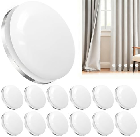 12 Pezzi Pesi per Tende, Rotondo Magnetico Tenda Pesi, per Esterni, Tenda da Doccia, Pesi, per Esterni, Impermeabili, per Tovaglia