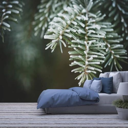 Taille Personnalisée 3D Plantes Arbres Paysage 200(W) X150(H) Cm Photo Papier Peint, Paysage Naturel Fond Mural, Décoration Stable Accrocheur Pour Canapé Fond Étagères Wall Art-3969748