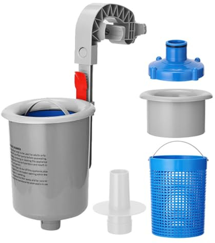 Kit Skimmer per Piscina, Cestino Rimovibile per la rimozione dei detriti, per la Pulizia Automatica per collari gonfiabili, telai in Metallo, Cortile, Quotidiano, casa all'aperto