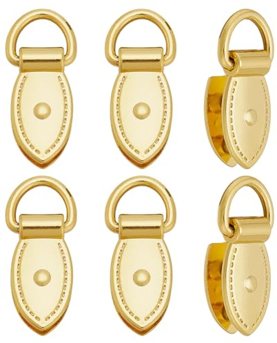 arricraft 6 hebillas de clip lateral para bolsa, cierres de suspensión dorados en forma de hoja, conector de cadena para bolso para hacer bolsos