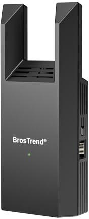 BrosTrend AC1200 Wireless Access Point with Gigabit Port, Wall Plug Gigabit WiFi Access Point for Home & Office, Dual Band WAP for PC, Smartphone TV GameConsole etc., Easy Setup Works with All Routers