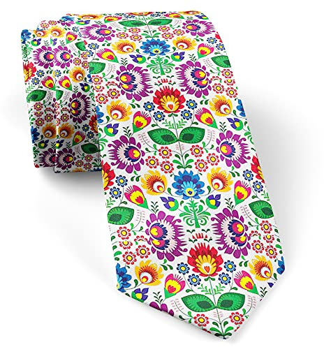 Cravates Fantaisie Fleur Traditionnelle Folklorique Polonaise Cravate De Mariage Doux Cravates D'Affaires Mode Cravate Homme Pour Mari Business Travail