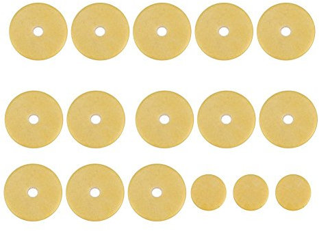 Flötenpads Set, 16 Stück Filz-Pads Ersatz für Querflöte und Flöte Reparaturzubehör