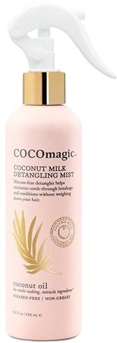 Cocomagic Coconut Milk Detangling Mist | Extra Moisturizing Leave-in Detangler | Restore Vibrancy and Boost Shine | Non-Greasy Formula | Paraben Free (8 oz)