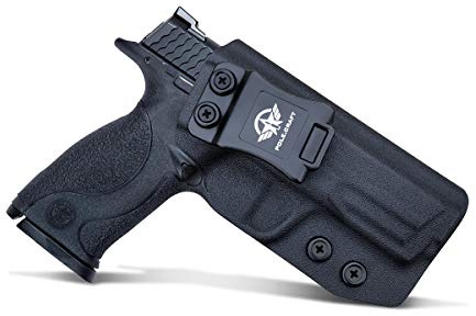 POLE.CRAFT M&P 40 Holster,KYDEX IWB Holster M&P 40 4/4.25.40 S&W Pistol - Inside Waistband Carry Concealed - M&P .40 Full Size Accessories Guns Pouch (Black, Right Hand)