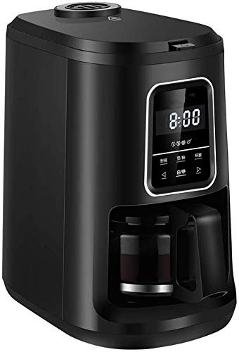 NCRD Machine à café, 4 Tasse de café, thé, café Latte et Cappuccino, cafetière programmable avec Carafe Thermique, 4 Tasse de cafetière avec minuterie et contrôle de la Force