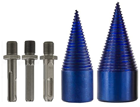 JAINGU Punta Del Trapano Per Spaccalegna 32-42mm Punta Per Trapano A Cono In Acciaio Ad Alto Tenore Di Carbonio Per Punte Per Trapano Elettrico Per Spaccalegna,Quadrato 32mm