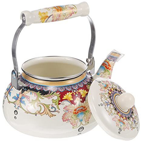 Topf Aus Emaille Pfeifender Wasserkessel Ofenkessel Pfeifender Teekessel Teapot Pfeifende Teekessel Mit Flöte Pfeifkessel Tee Kessel Teebereiter Gasherd Kaltes Wasser Büro