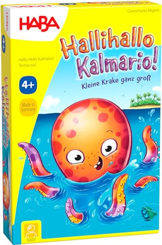 HABA Hallihallo Kalmario - spannendes Legespiel und Merkspiel für die ganze Familie - Kinderspiel ab 4 Jahren - aus nachhaltigen Materialien - Made in Germany - 1307112001