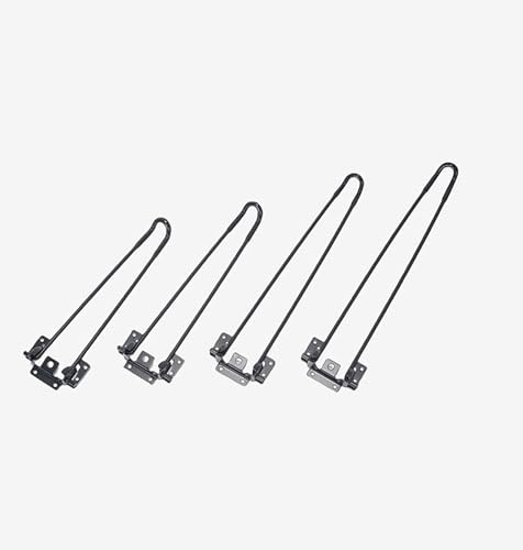 4 PCS Durchmesser 10mm Haarnadel Tischbeine Stabile Haarnadelbeine aus Metall Klappbare Beine Eisen-Tischbein aus Metall für Laptop Tisch Schrank Schreibtisch Esstisch (420mm(10mm))
