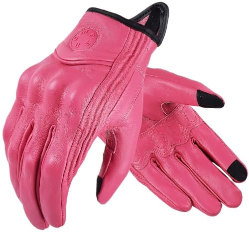 Guantes Moto Hombre Suomy, guantes rosas for motocicleta for mujer, guantes de cuero con pantalla táctil for bicicleta eléctrica, guantes for ciclismo, dedo completo, Motocross, Luvas Da Motocicleta G