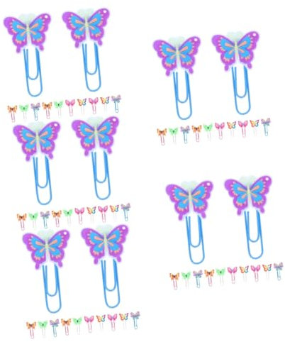 EXCEART 60stücke Schmetterlings-papierclips Weiche Und Bunte Büroklammern Praktische Dokumenten Und Foto-organizer Für Büro Schule Und Zuhause