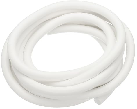 PATIKIL Silicone Foam Seal Strip, 3 M(9.8FT) 12mm(0.47) Dia Backer Rod Round High Density Solid Sponge Rubber Weather Stripping Cord for Sealing Gap Blocker Insulation, White
