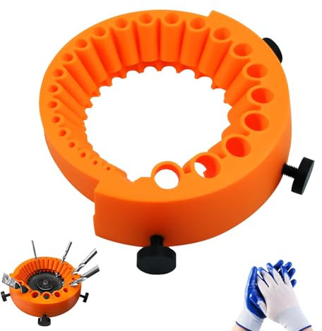 Dayinkes Bohrerschärfer, Tragbar Leistung Bohrerschärfer für alle Bits, Multifunktional Afilador De Brocas Para Metal mit Handschuhen, für 2 bis 13 Mm Bohrer zum Schleifen 125 Mm Schleifer Bohrersets