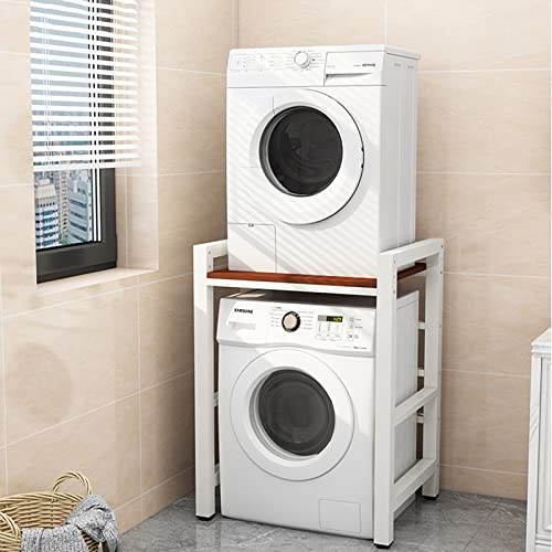 Adjustable Laundry Cabinet, Space-Saving Shelf for Washer Dryer Organization in Kitchen and Bathroom