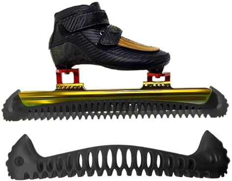 Protezioni per pattini da ghiaccio, 1 paio di protezioni elastiche morbide e leggere, protezioni per pattinaggio su ghiaccio, per bambini, ragazzi, adulti, neve, inverno, allenamento, uso quotidiano