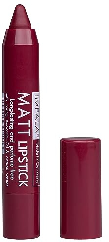 Impala - Barra de Labios Automática Matt Color Secreto de Violeta Nº 14 | Pintalabios de Larga Duración Mate | Labial Hidratante | Lipstick de Textura Cremosa y Efecto Bálsamo