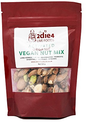 2Die4 Organic Activated Vegan Mixed Nuts, 100g