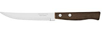 COLTELLO MANICO LEGNO 12PZ LEGNO A PUNTA