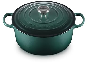 Le Creuset Signature Enamelled Cast Iron Round Casserole Dish With Lid, 28 cm, 6.7 Litre, Artichaut, 21177287954430