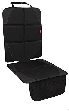 MORROLS Autositzschoner, Kindersitzunterlage 1 Stück ISOFIX geeignete Schoner für kindersitz, Sitzschoner Auto Kindersitz, Autositzauflage zum Schutz Autositze(Schwarz)