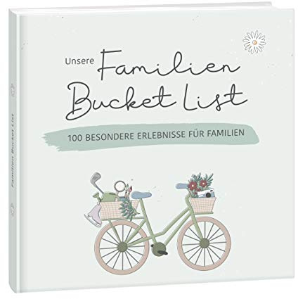 mintkind® Familien Bucketlist Wald – Erinnerungsalbum, 100 Abenteuer | Bucket List für eure Familie – Buch zum Ausfüllen und wundervolles Geschenk für die ganze Familie