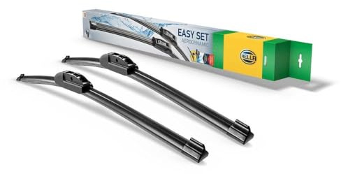 HELLA 9XW 358 164-291 Easy Set Upgrade Limpiaparabrisas - SetUP6045 - Escobilla con hoja plana - para vehic. dirección izquierda - 600/450mm - 24/18 - delante - Cant.: 2