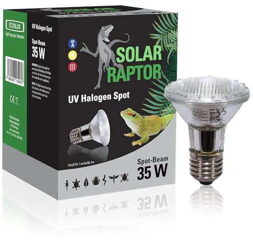 SOLAR RAPTOR UV Halogen Spot - Wärmestrahler für Terrarien (35 Watt)