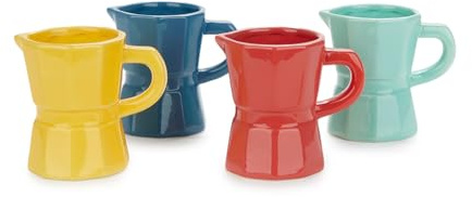 Balvi Set Tazas café Moka Color Multicolor Set de Tazas con un Colorido diseño a cafetera Tradicional