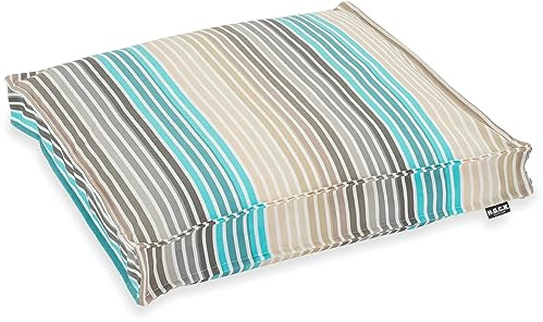 H.O.C.K. Yucatan Outdoor Sitzkissen CLOU Stuhlkissen für den Garten, wasserabweisend/lichtecht (6-7) (50x50x5cm, Ocean beige)