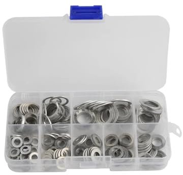 450/280/200 Stück Dichtungen Unterlegscheiben Aluminium Flachmetalldichtung Unterlegscheibe Dichtung Verschiedene Dichtringe Set M6 M8 M10 M12 M14 (Size : 200pcs)