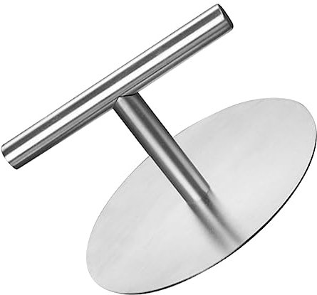 Milisten 304 Stainless Steel Burger Press 12cm Patty Maker Mold Meat Press for Household Kitchen Cooking Tools