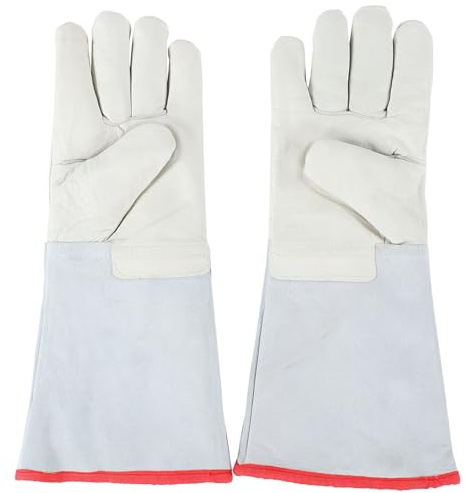 Tiefkühlhandschuhe, 39cm Kryo Handschuhe, Trockeneis Handschuhe Schutzhandschuhe Kühllager-Sicherheitsgefrorene Handschuhe Feste Cryo Handschuhe für Flüssigen Stickstoff, Trockeneis, Kühllagerung