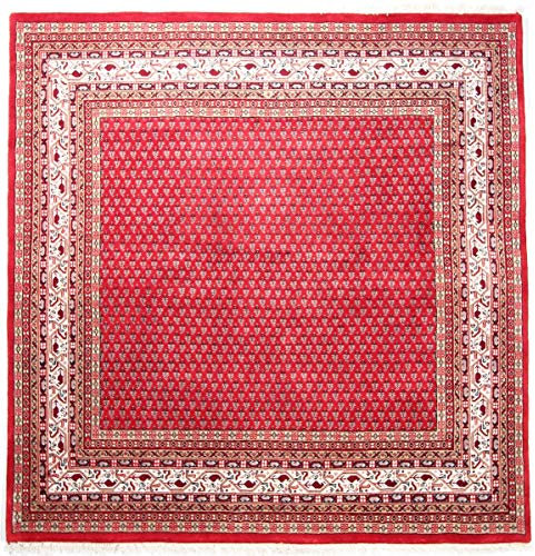 Nain Trading Indo Sarough Mir 250x250 Handgeknüpft Orientteppich Quadratisch Teppich Wolle Indien
