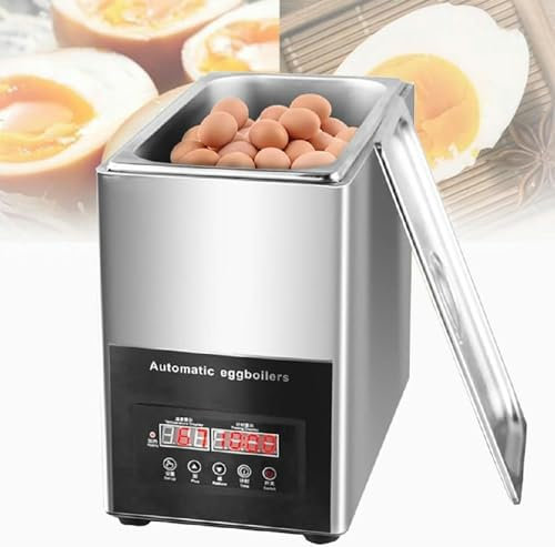 9L Egg Boiler Commercial Hot Spring Egg Boiler, 800W Automatic Egg Boiler with Timer, Suitable for Boiling Half-Boiled or Soft-Boiled Eggs, for Half-Boiled, Soft Boiled~/