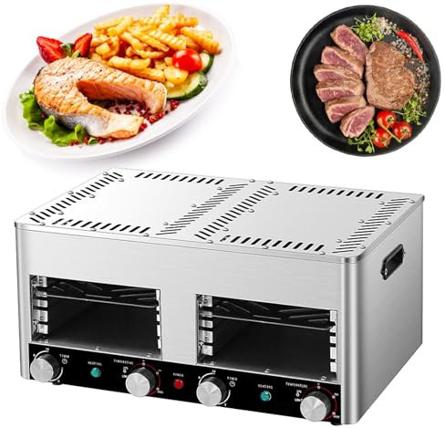 Griglia Da Interno E Senza Fumo, Con Manopola Continua Per Controllare Temperatura E Tempo | 400-1450 ℉, Barbecue, Portatile, Griglia Elettrica,B-220V