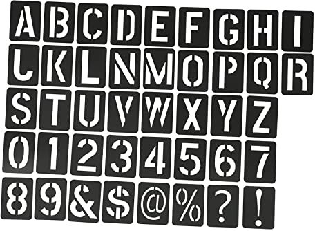 Hohopeti 41stücke Teiliges Von Wiederverwendbaren Malvorlagen Schablonen Für Buchstaben Und Zahlen Für -projekte Scrapbooking Und Kreative Bastelarbeiten