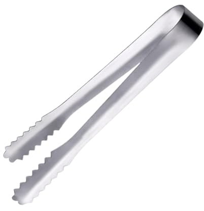 Pince à glaçons – Petite pince de service | Pinces à sucre de cuisine | Petits ustensiles de cuisine pour apéritifs, desserts | Pince de service en acier inoxydable avec dents pour la maison, le bar,