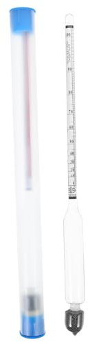 CIYODO Tester Idrometro per Liquori a Doppia Scala 0-100 Misuratore di Concentrazione Preciso per Vino e Birra Uso Domestico e Industriale Set 2 Pezzi