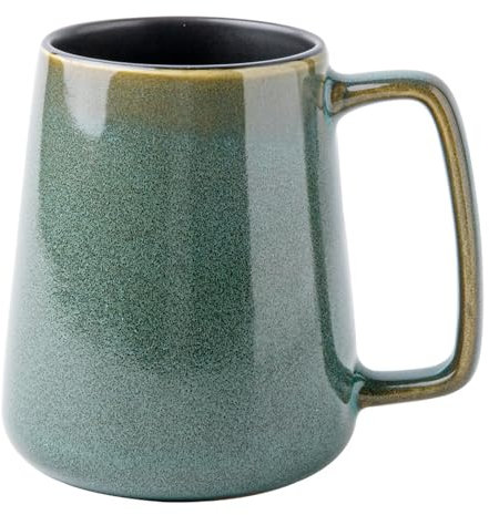 Haayymo 24 OZ/700ml Large Ceramics Coffee Mugs, Extra Large Cups, for Cappuccino, Latte, Hot Cocoa Or Hot Tea -Gift for Birthday/Christmas/Valentine's (Indigo naturalis)