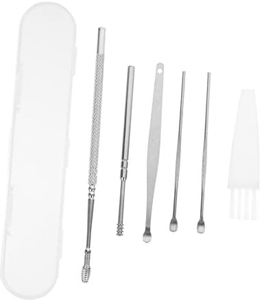 VALICLUD 4sets Ear Pick Stainless Steel Ear Cleaners Tools for Adults and Boy Girl Complete Kit Box Packaging