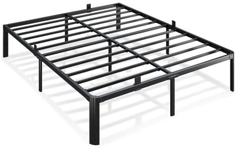 Metal Bed Frame Full Size, 14 Inch Heavy Duty Platform with Storage Space