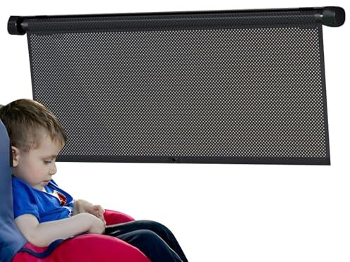 Pare-soleil pour fenêtre de voiture - Brise-vue pour véhicule, protection UV et accessoires de voiture respirants avec montage facile pour protection contre la chaleur et confort sur de longues