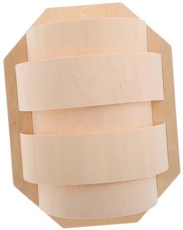 ABOOFAN Saunalampenschutz Holz Ecklampenschirm Dünner Lampenschirm für Sauna Stilvolle Wandleuchten Abdeckung Beruhigendes Licht für Dampfbäder Einfach zu Installierendes Sauna Zubehör