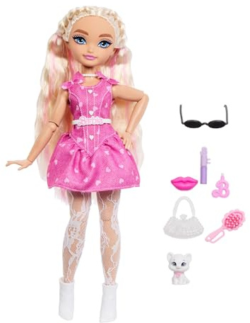 Barbie Dream Besties Malibu”, muñeca de Moda y Accesorios, con articulaciones, Pelo Rubio y Piezas de Juguete con temática de Maquillaje, JKP50