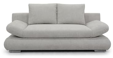 Hygger Next Schlafsofa mit Bettkasten 145x202 cm Modernes Design & Komfort | 2 Sitzer Sofa mit Schlaffunktion – Ausziehbare Schlafcouch für Wohnzimmer (Clivia, Creme)